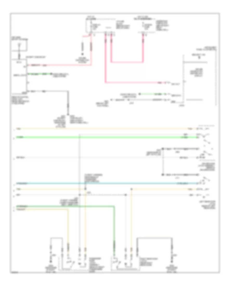Forced Entry Wiring Diagram, without Express UpDown Windows (2 of 2) for GMC Acadia SLE 2009