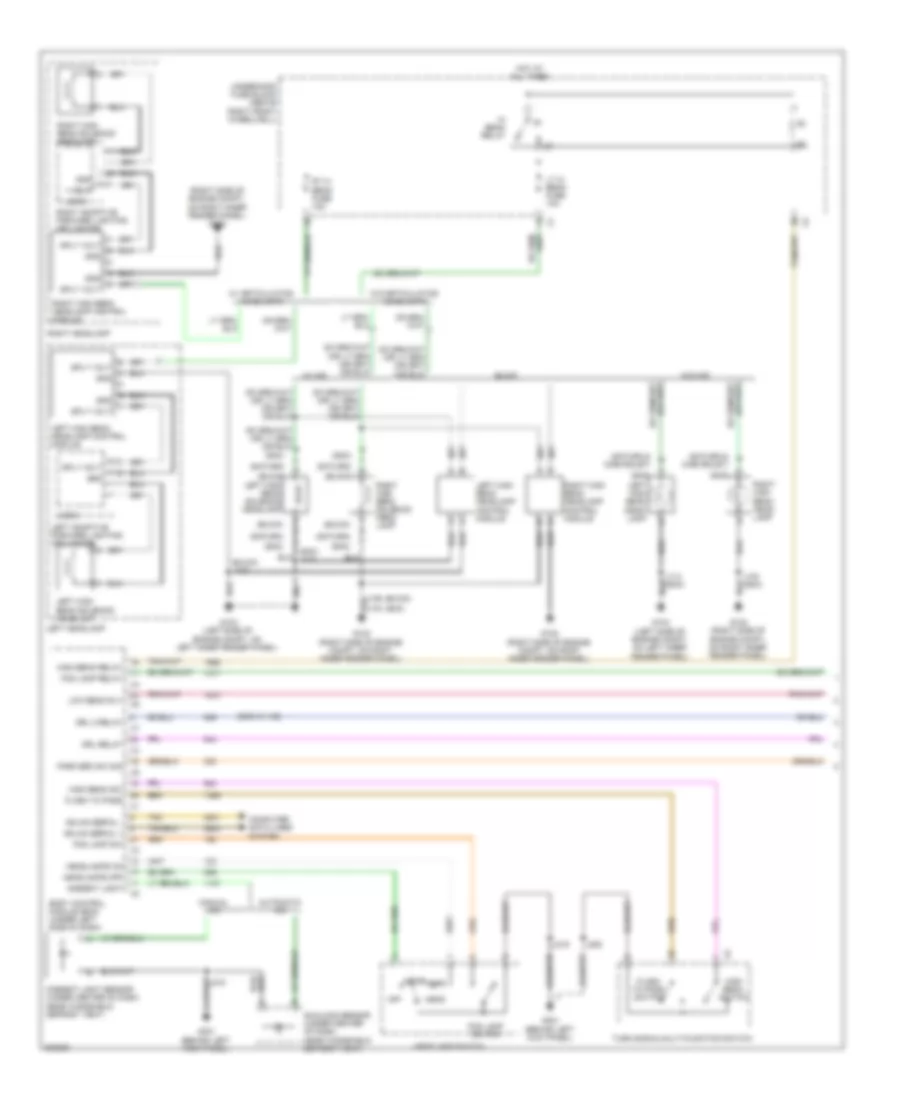 Headlamps Wiring Diagram 1 of 3 for GMC Acadia SLE 2009