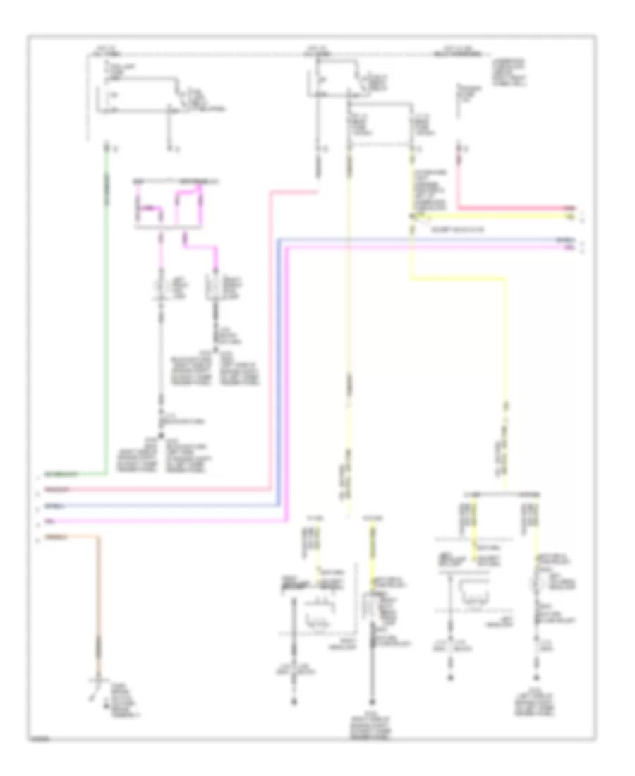 Headlamps Wiring Diagram (2 of 3) for GMC Acadia SLE 2009