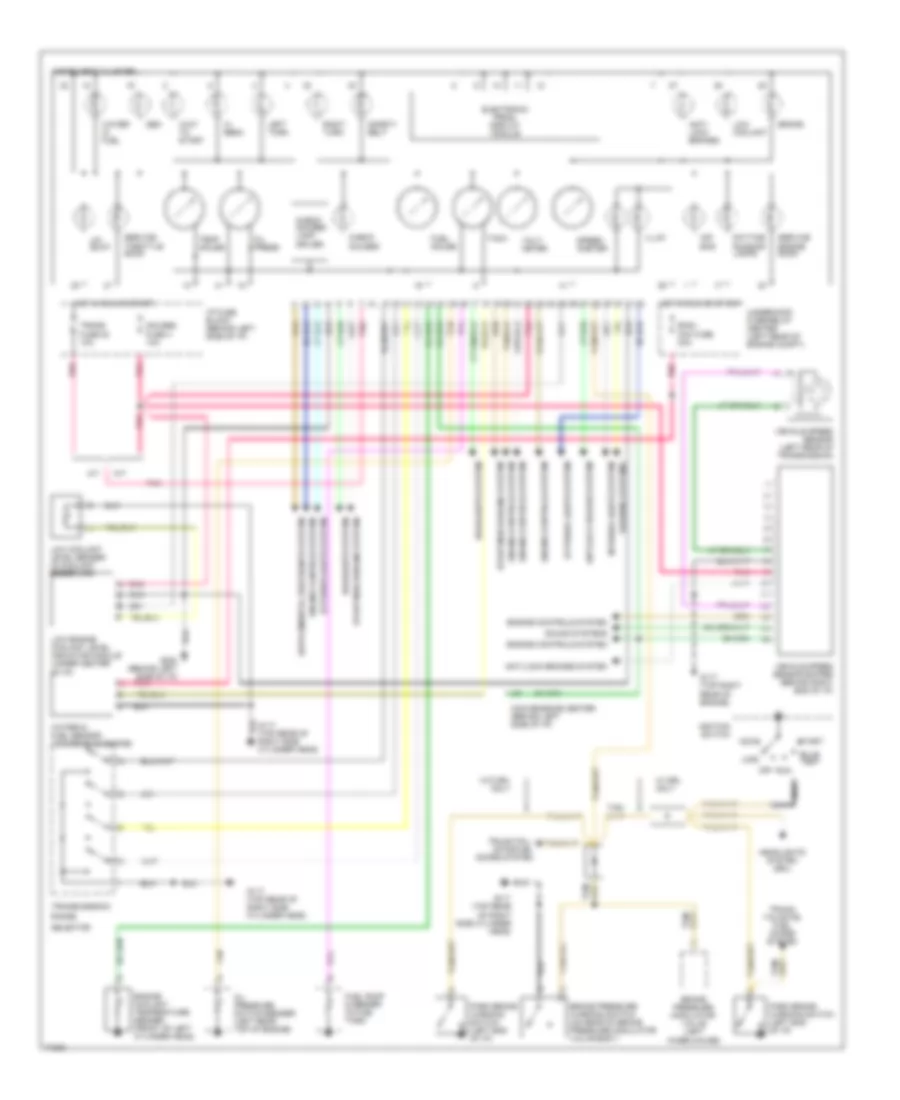 Instrument Cluster Wiring Diagram Diesel for GMC CHD 1995 3500