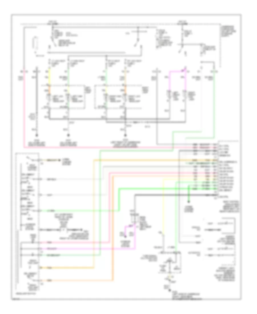 Headlights Wiring Diagram for GMC Envoy XL 2006