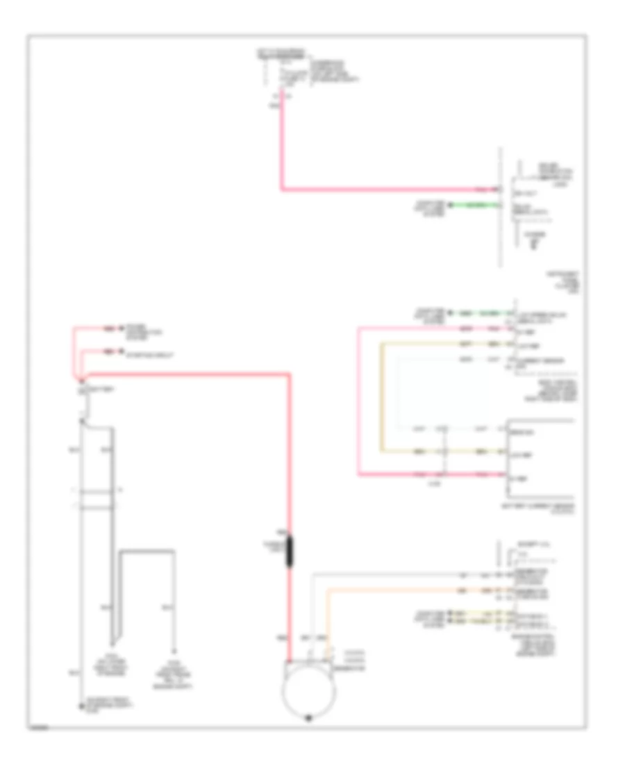 Charging Wiring Diagram for GMC Savana G2011 3500