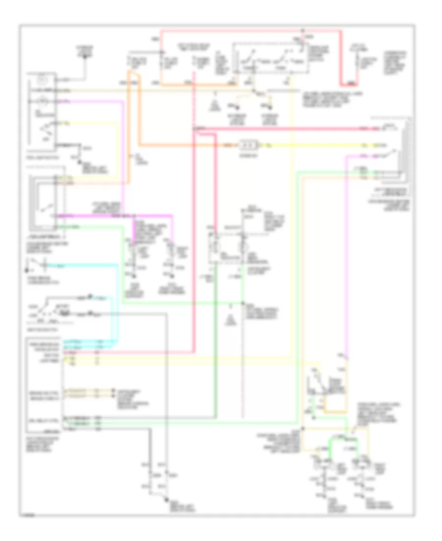 Headlight Wiring Diagram with Sealed Beam Headlamps for GMC Pickup C1999 1500