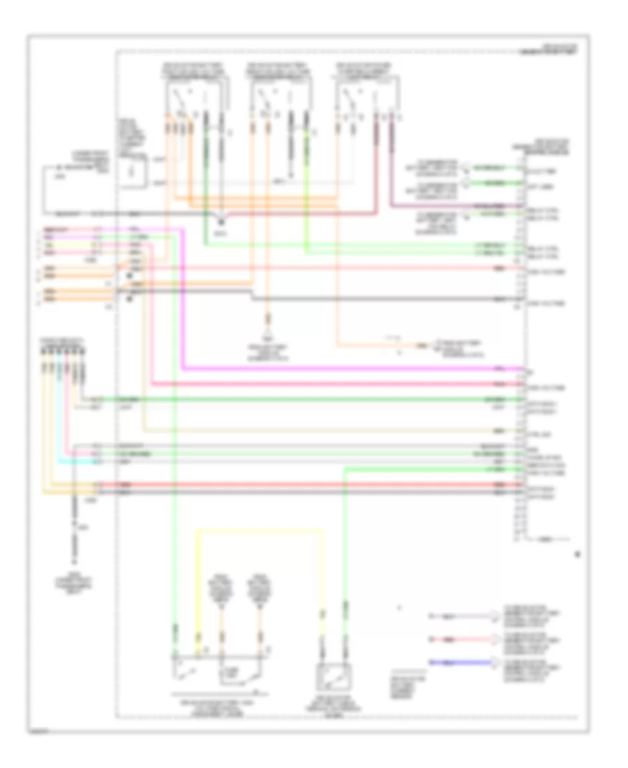 6.0L VIN J, Hybrid System Wiring Diagram (4 of 5) for GMC Yukon 2012