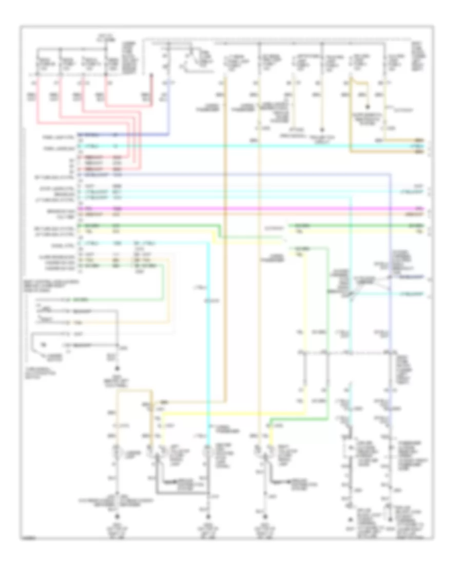 Exterior Lamps Wiring Diagram 1 of 2 for GMC Savana H2011 1500