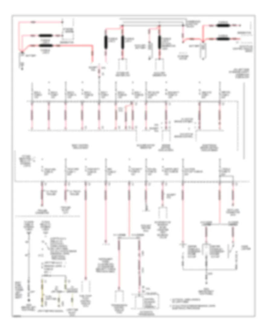 Power Distribution Wiring Diagram 1 of 5 for GMC Savana H2011 1500
