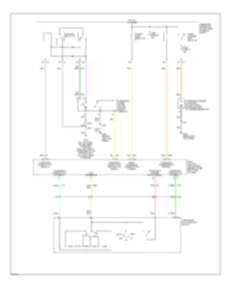 Wiper Washer Wiring Diagram for GMC Savana H2011 1500