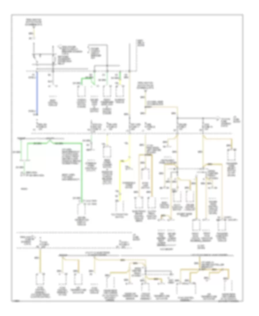 Power Distribution Wiring Diagram (5 of 5) for GMC Sonoma 2001
