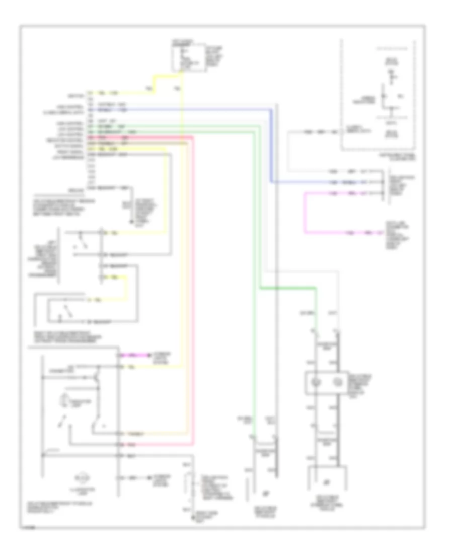 Supplemental Restraint Wiring Diagram for GMC Sonoma 2001