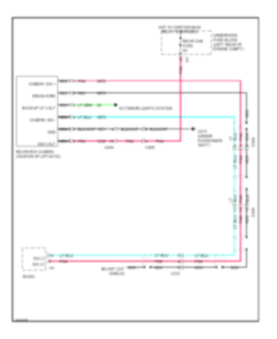 Rear View Camera Wiring Diagram for GMC Terrain SLT 2013