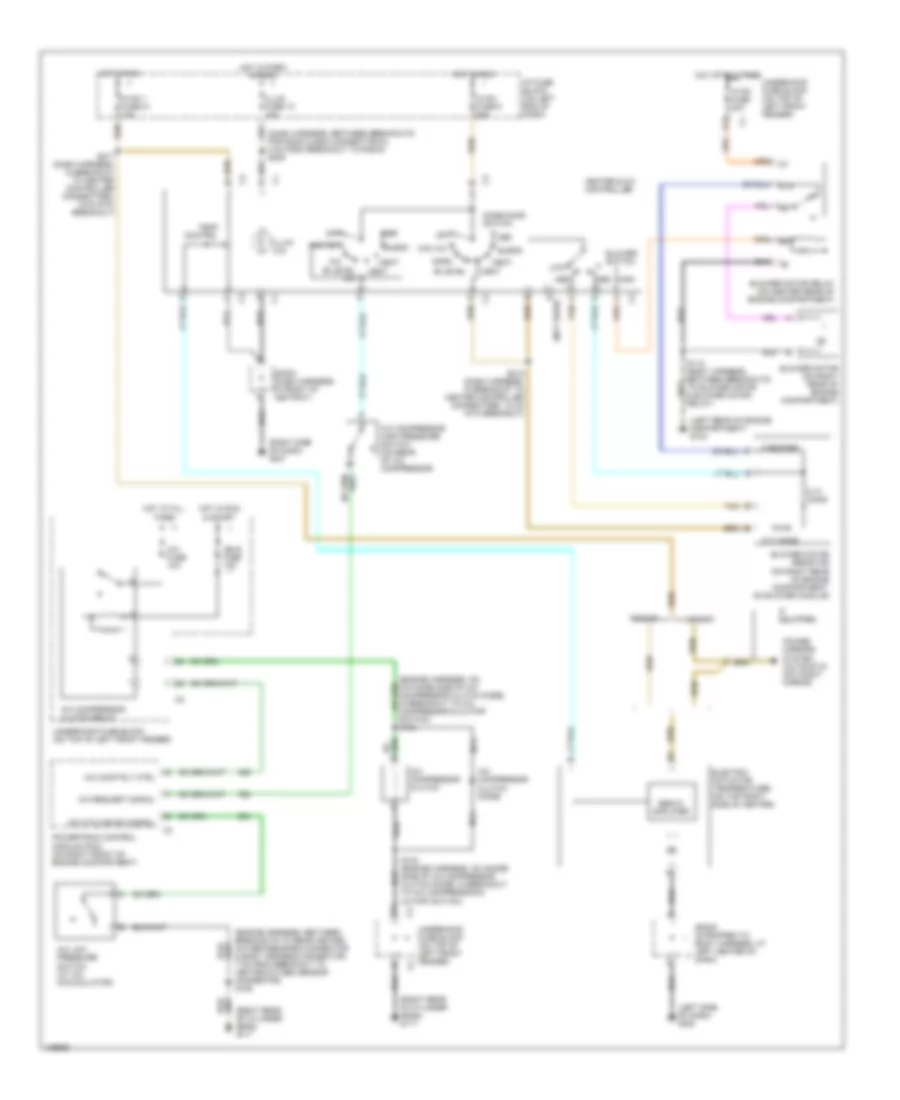 4.3L VIN X, Manual AC Wiring Diagram for GMC Sonoma 2000