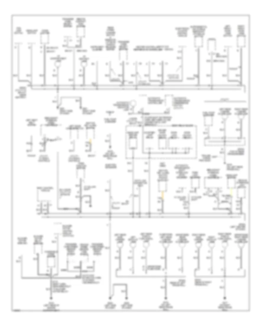 Ground Distribution Wiring Diagram (2 of 3) for GMC Sonoma 2000