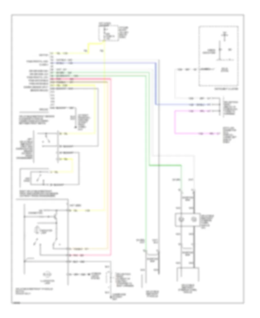 Supplemental Restraint Wiring Diagram for GMC Sonoma 2000