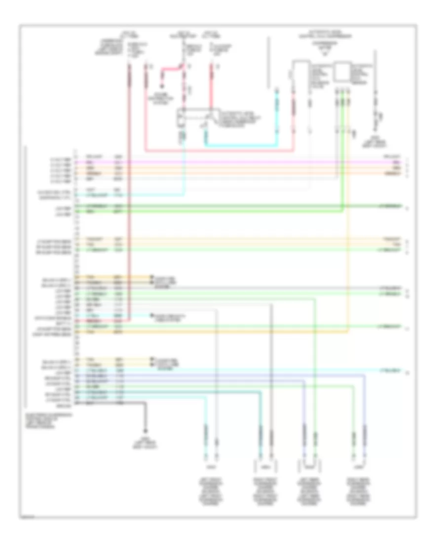Electronic Suspension Wiring Diagram 1 of 2 for GMC Yukon Hybrid 2012