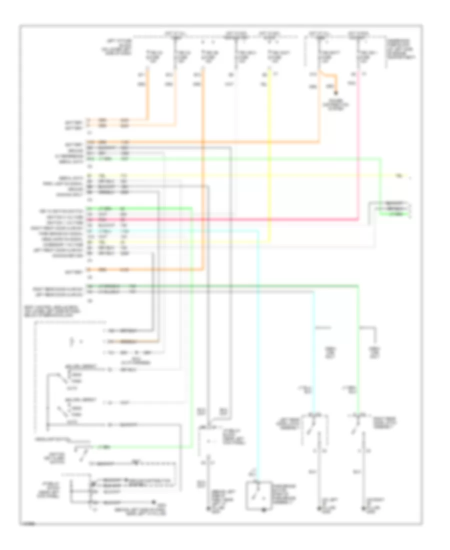Warning Systems Wiring Diagram 1 of 2 for GMC Sierra 2004 1500