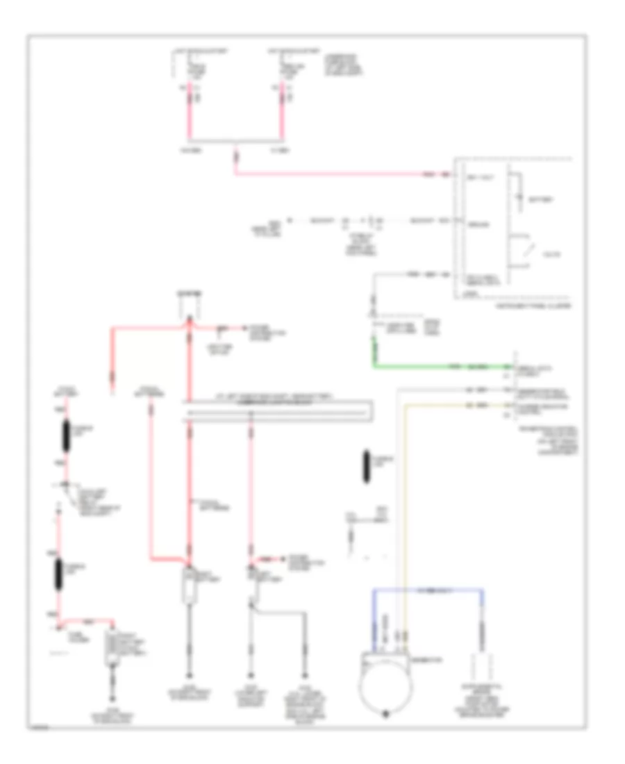 4 8L VIN V Charging Wiring Diagram for GMC Sierra 2004 1500