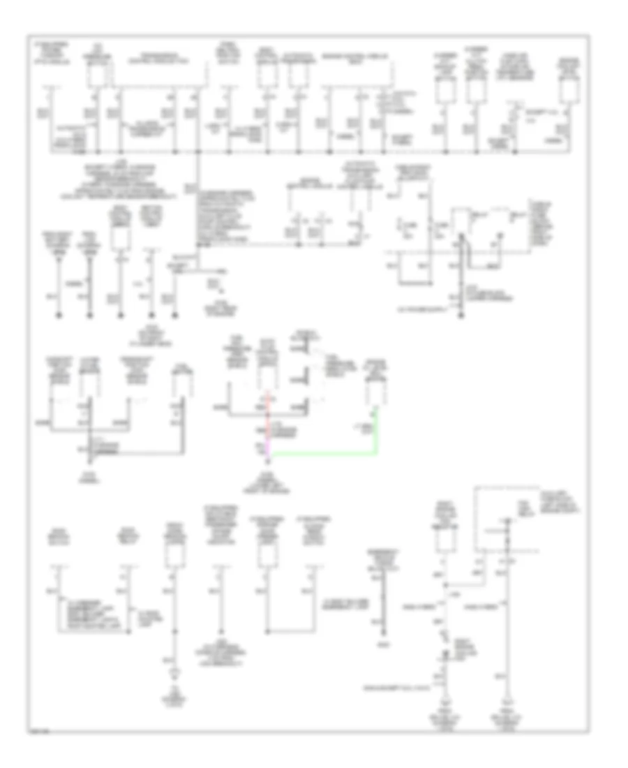 Ground Distribution Wiring Diagram (2 of 6) for GMC Cab  Chassis Sierra 3500 HD 2009