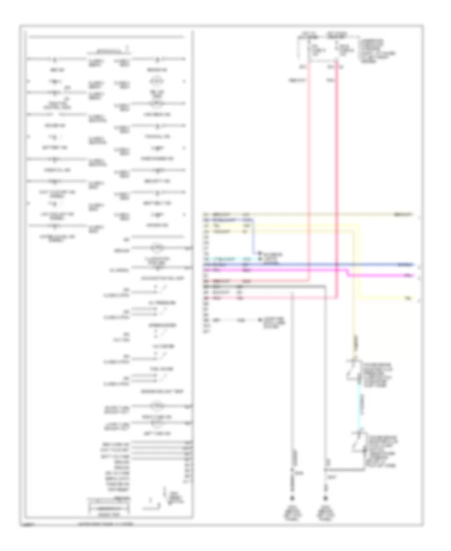 Instrument Cluster Wiring Diagram 1 of 2 for GMC Savana G2006 1500