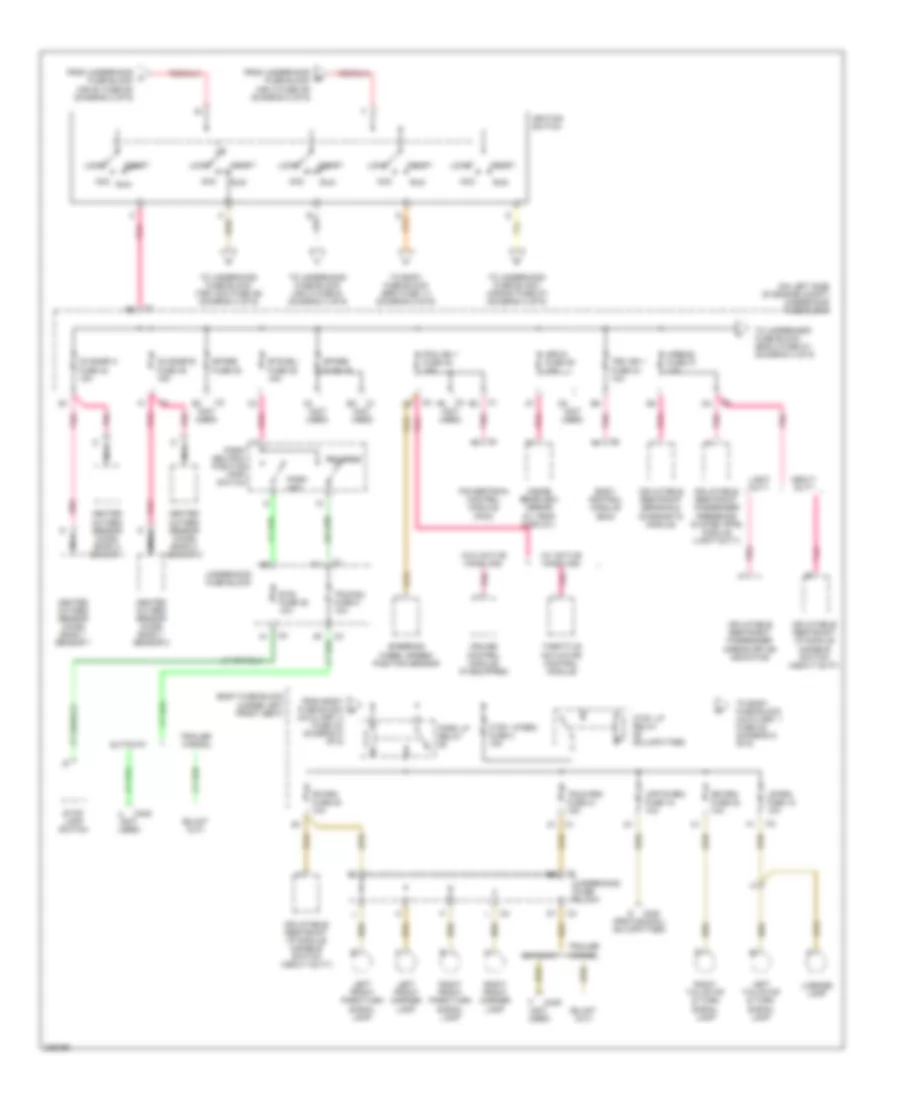 Power Distribution Wiring Diagram 3 of 6 for GMC Savana G2006 1500