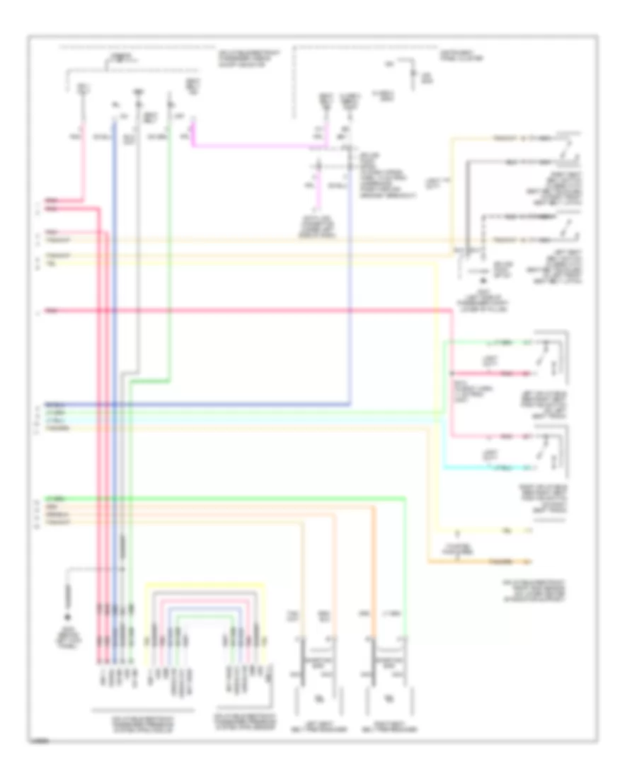 Supplemental Restraints Wiring Diagram 2 of 2 for GMC Savana G2006 1500