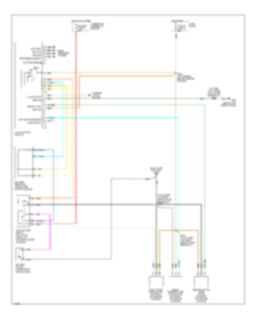 5.7L VIN J, Heater Wiring Diagram for GMC Pickup C2500 1999