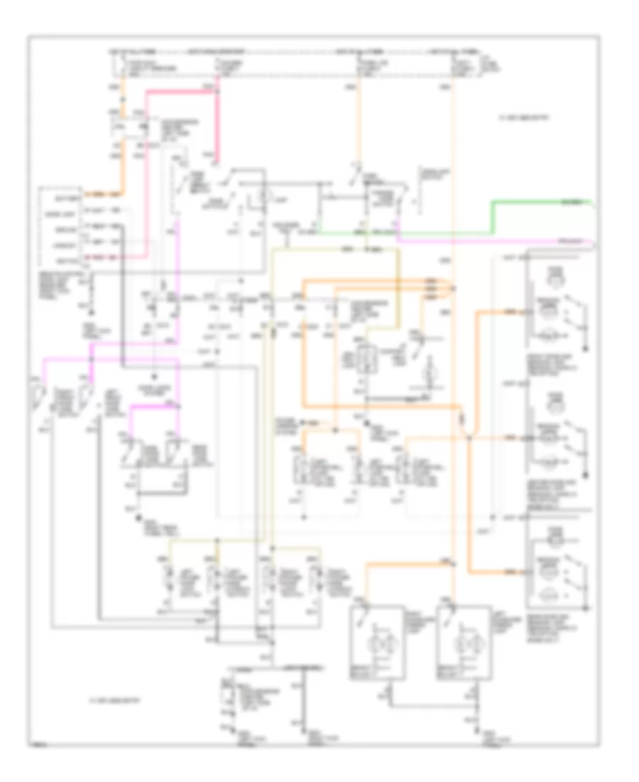Interior Light Wiring Diagram 2 of 3 for GMC Savana Camper Special G1996 3500