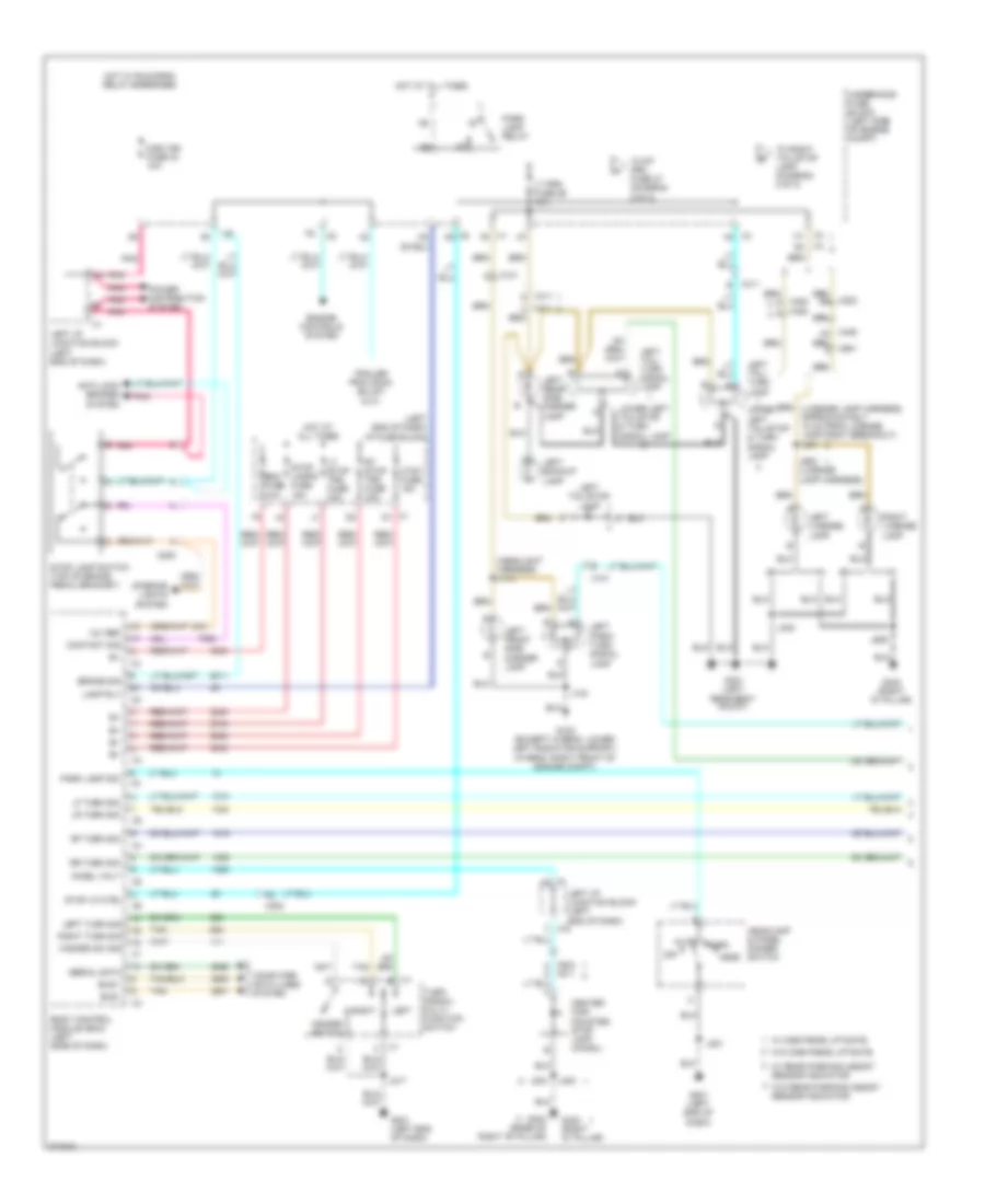 Exterior Lamps Wiring Diagram (1 of 2) for GMC Yukon XL C1500 2012
