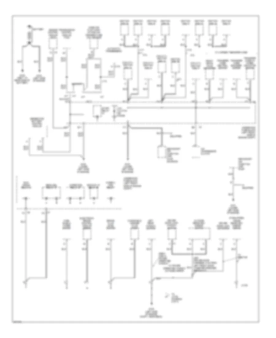 Ground Distribution Wiring Diagram 1 of 3 for GMC Canyon 2009