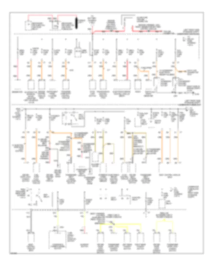 Power Distribution Wiring Diagram 1 of 4 for GMC Canyon 2009
