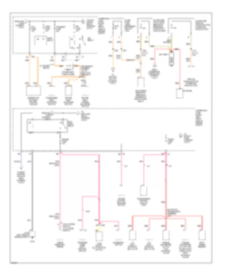 Power Distribution Wiring Diagram (2 of 4) for GMC Canyon 2009