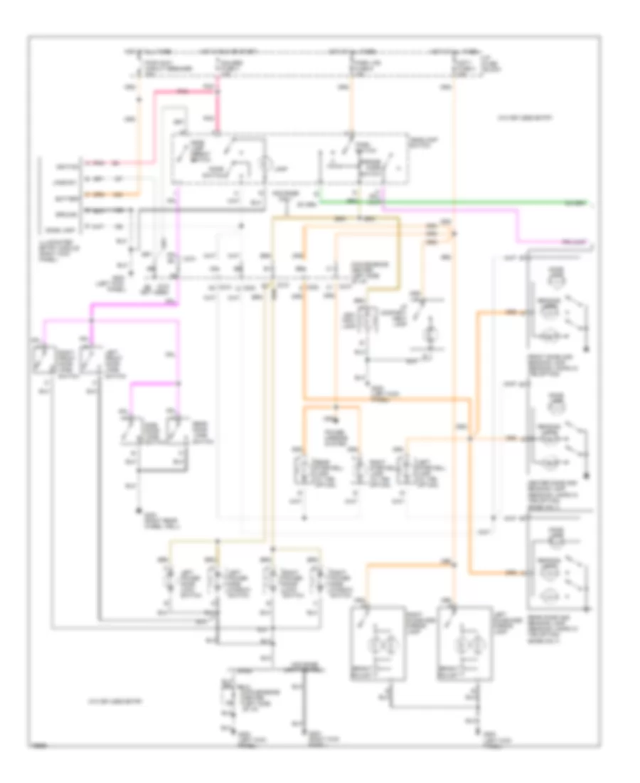 Interior Light Wiring Diagram 1 of 3 for GMC Savana G1996 1500