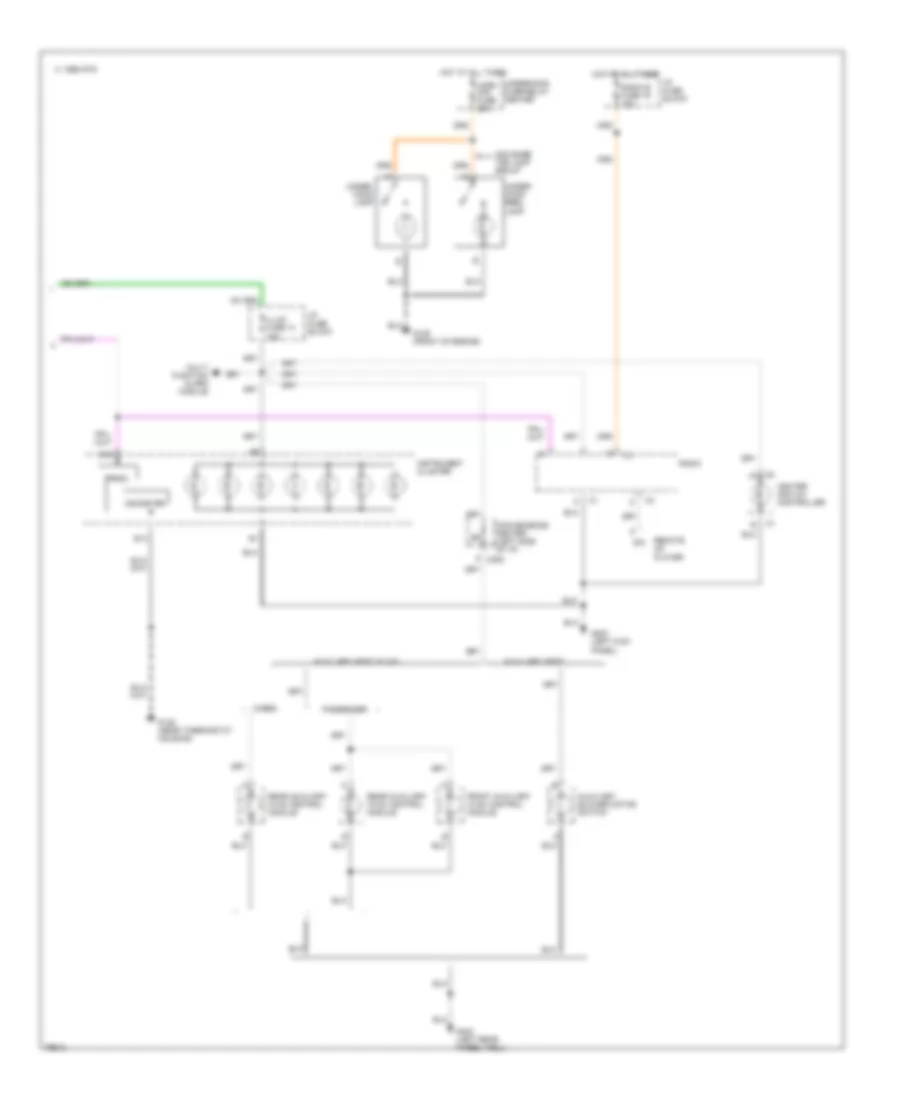 Interior Light Wiring Diagram 3 of 3 for GMC Savana G1996 1500
