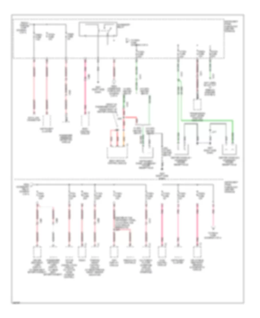 Power Distribution Wiring Diagram 3 of 4 for GMC Terrain SLE 2011