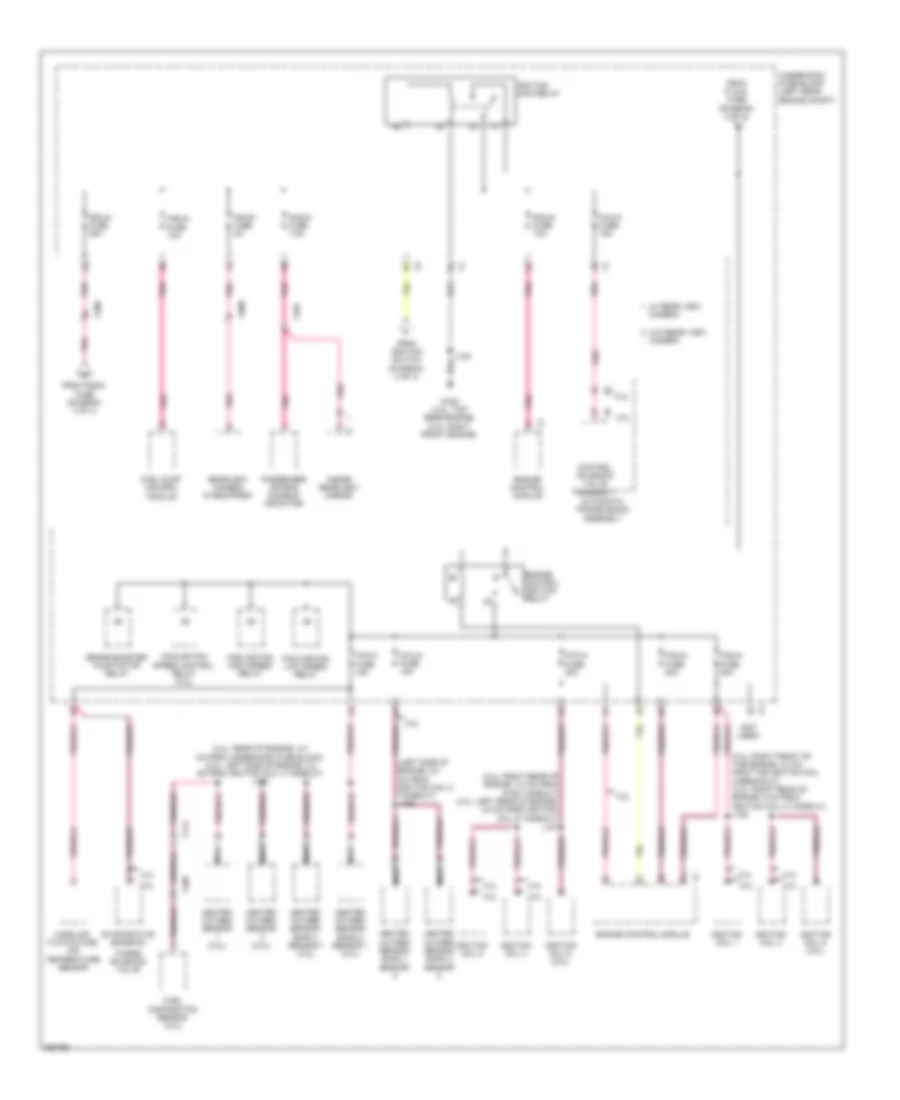 Power Distribution Wiring Diagram 4 of 4 for GMC Terrain SLE 2011