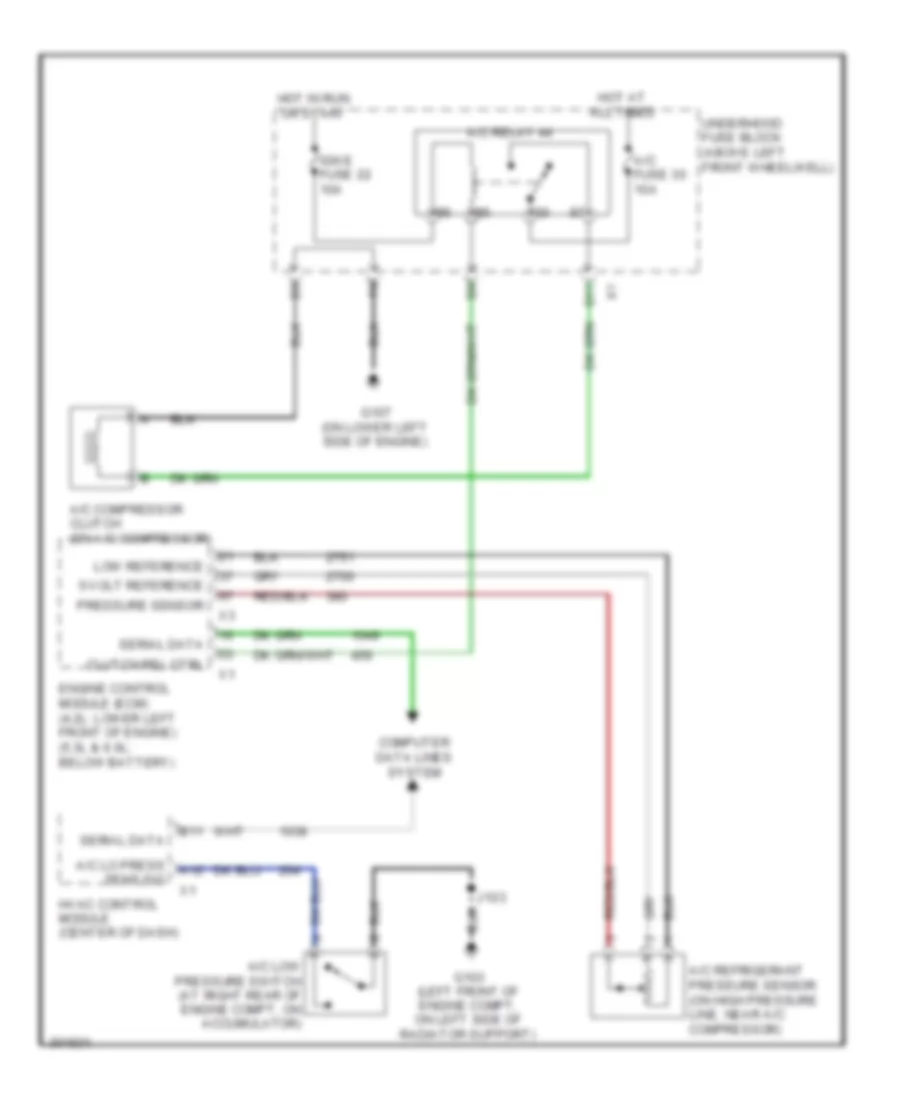 Compressor Wiring Diagram for GMC Envoy 2009