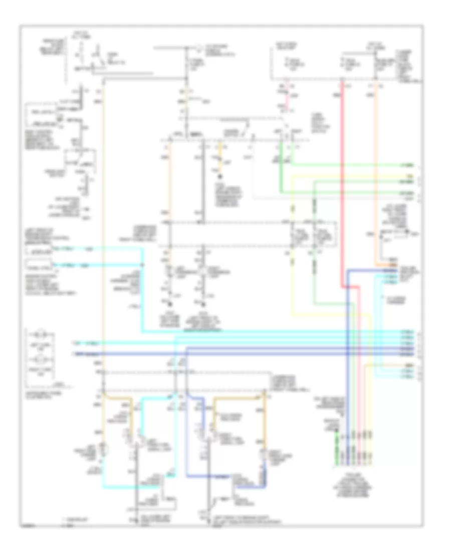 Exterior Lamps Wiring Diagram 1 of 2 for GMC Envoy 2009