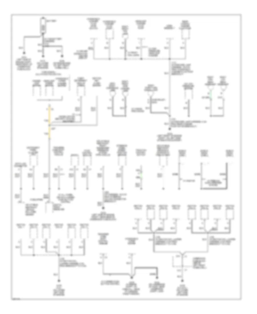 Ground Distribution Wiring Diagram 1 of 4 for GMC Envoy 2009