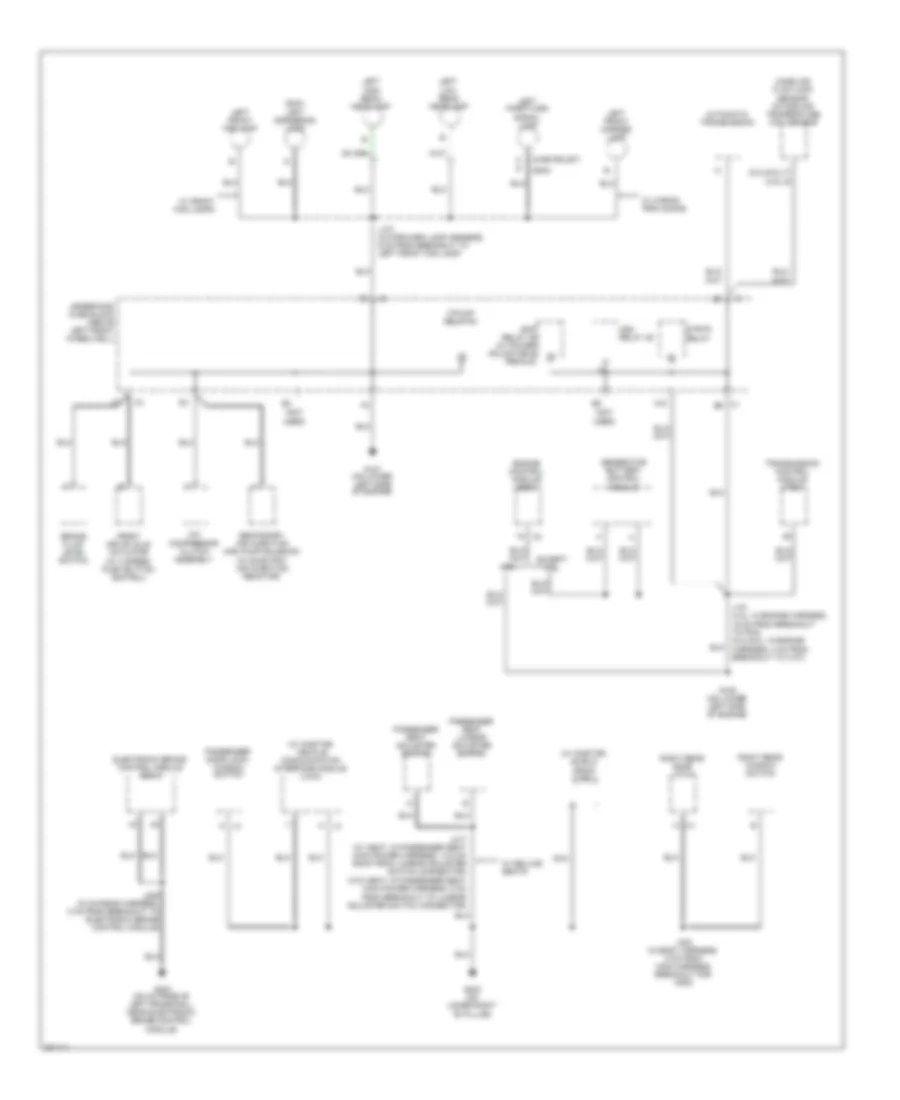 Ground Distribution Wiring Diagram (2 of 4) for GMC Envoy 2009