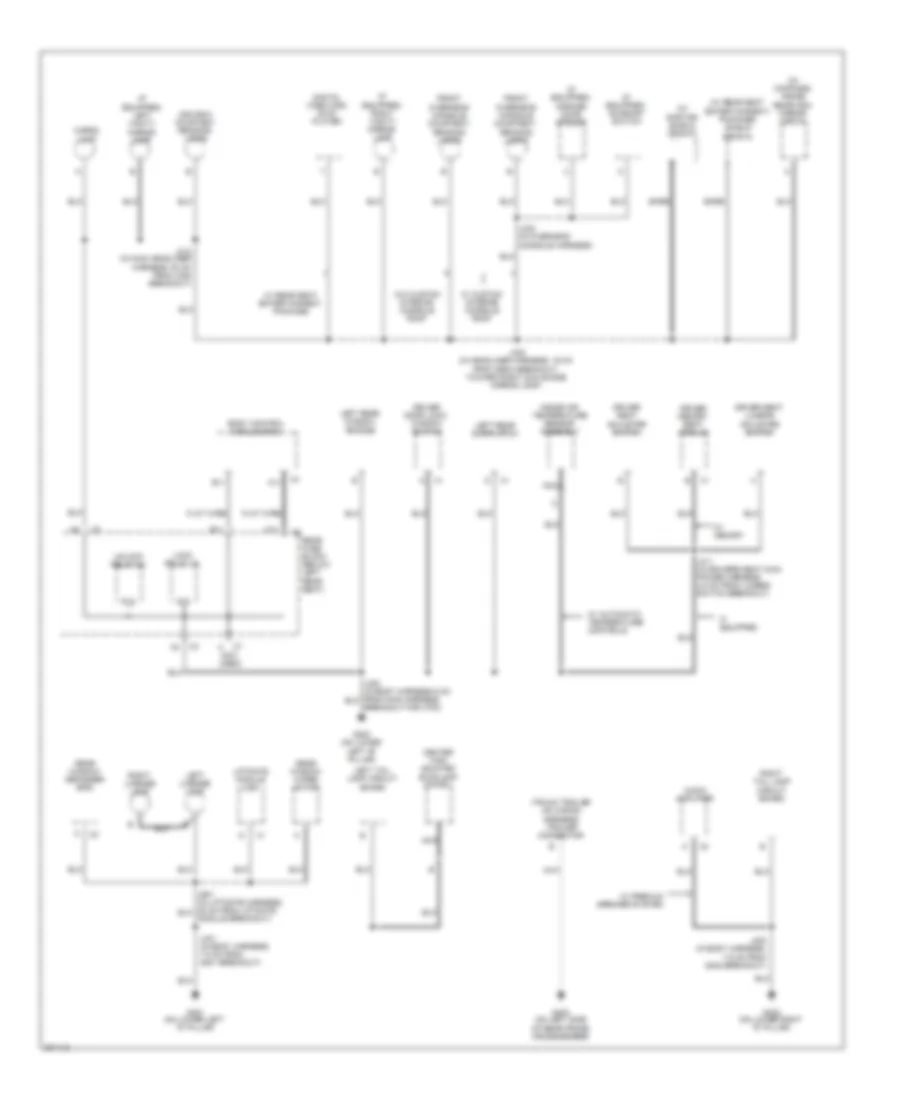 Ground Distribution Wiring Diagram 4 of 4 for GMC Envoy 2009