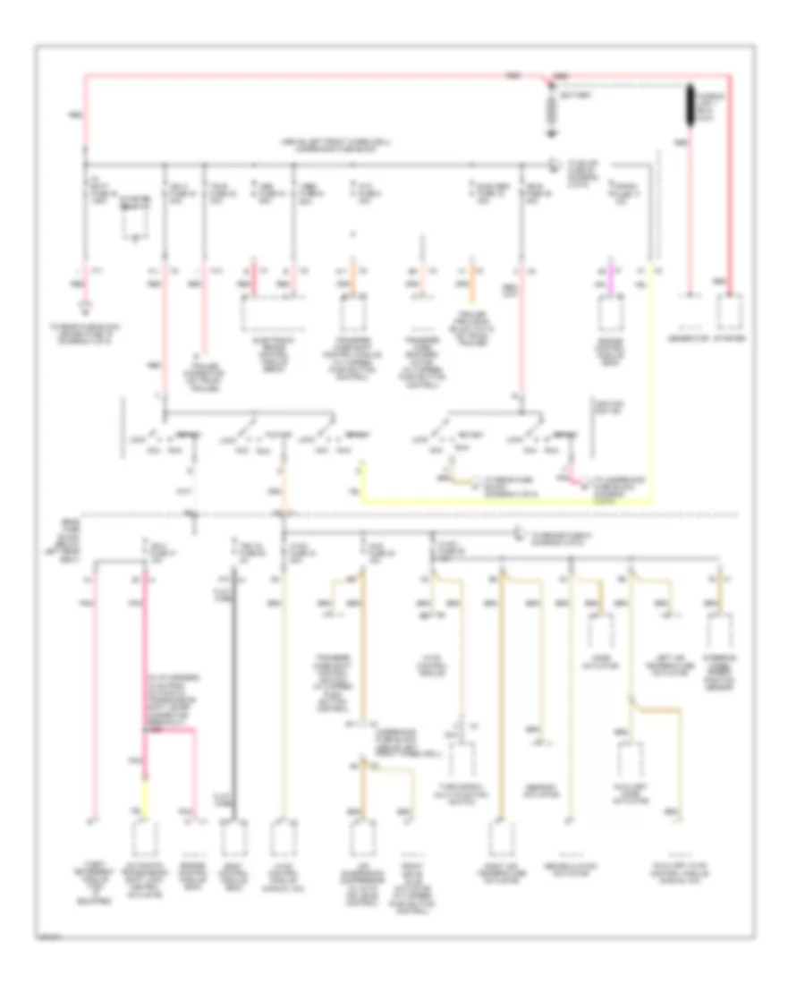 Power Distribution Wiring Diagram 1 of 5 for GMC Envoy 2009