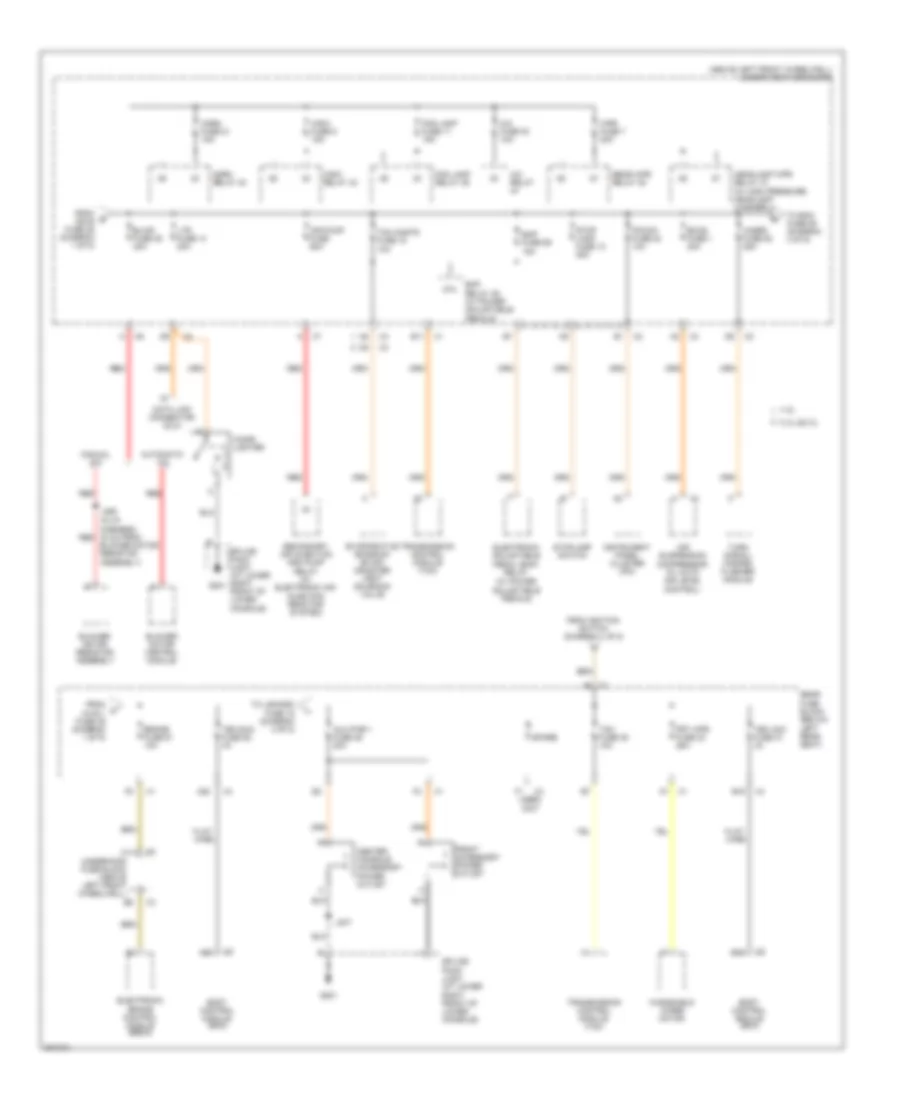 Power Distribution Wiring Diagram (2 of 5) for GMC Envoy 2009