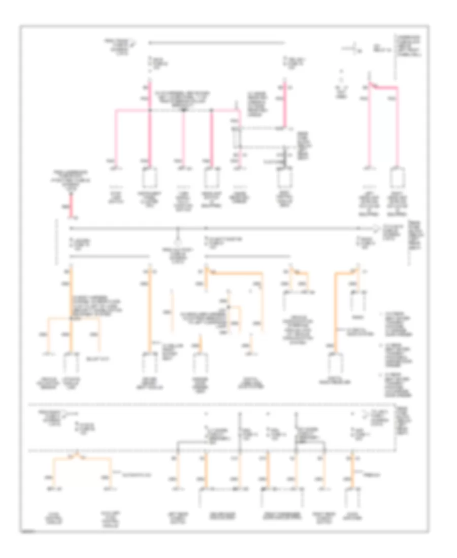 Power Distribution Wiring Diagram (4 of 5) for GMC Envoy 2009