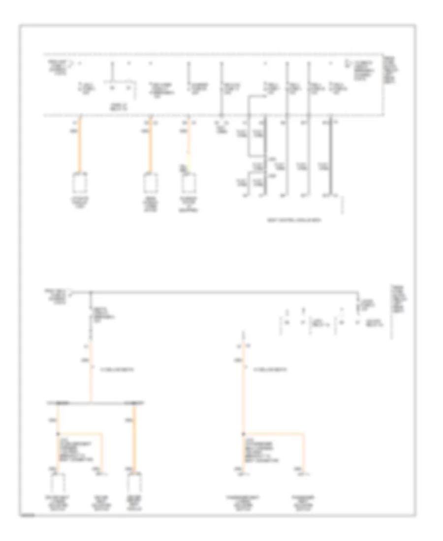 Power Distribution Wiring Diagram (5 of 5) for GMC Envoy 2009