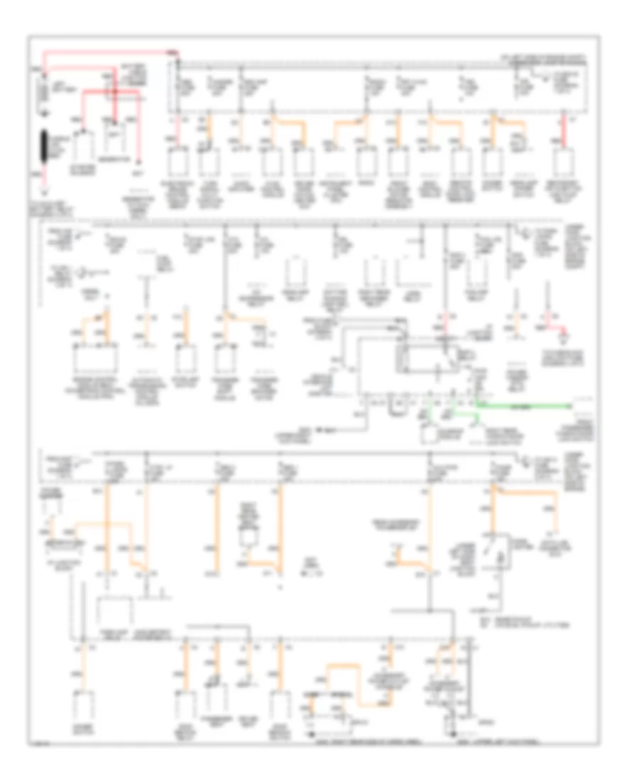 Power Distribution Wiring Diagram 1 of 4 for GMC Yukon XL C2001 1500