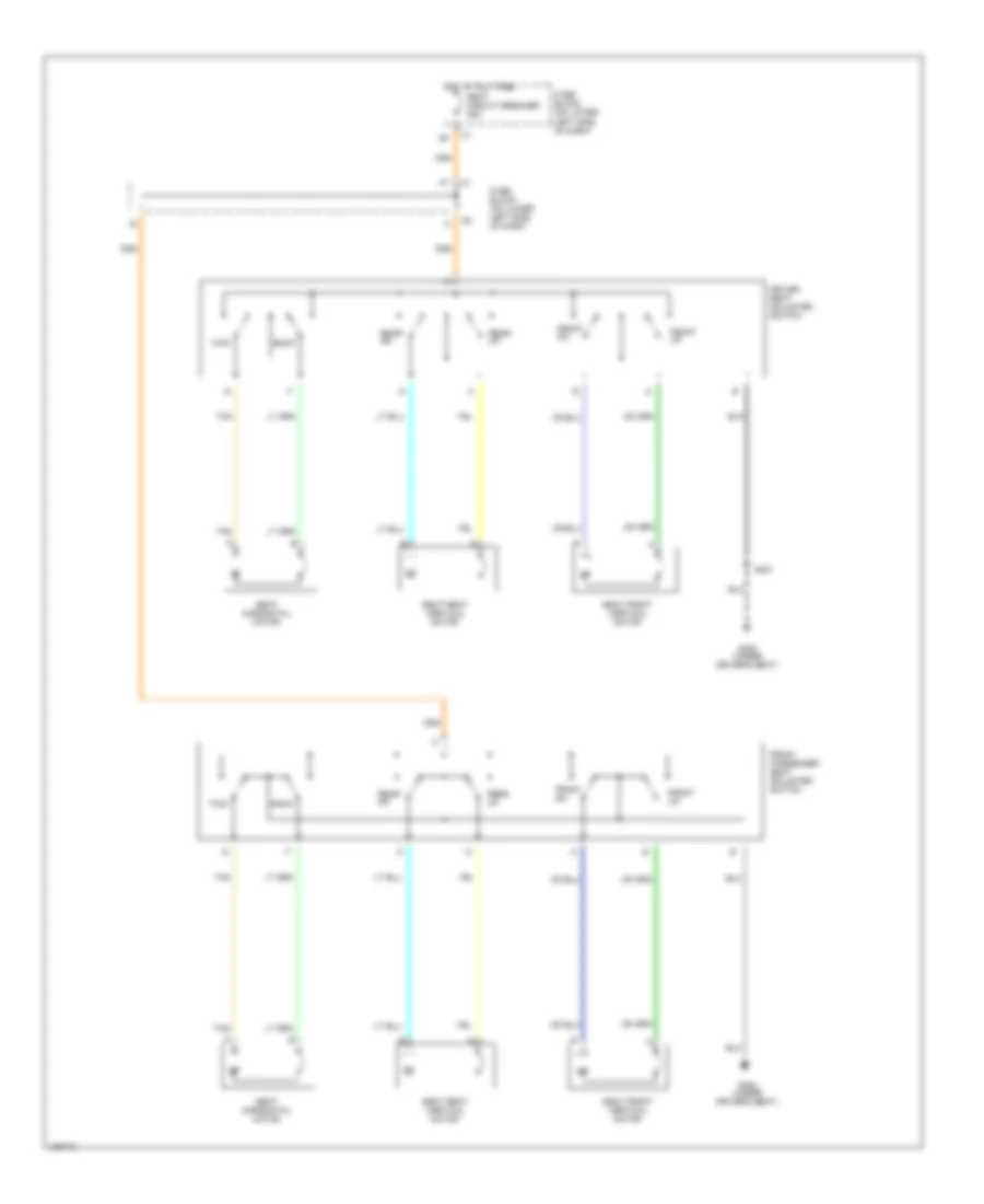 6 Way Power Seat Wiring Diagram for GMC Yukon XL C2001 1500