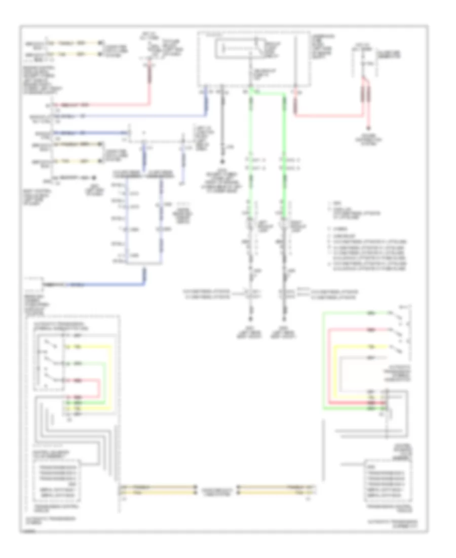 Backup Lamps Wiring Diagram for GMC Yukon XL C2013 1500