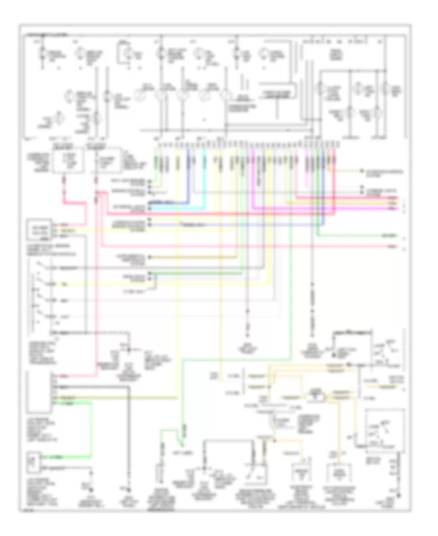 Instrument Cluster Wiring Diagram 1 of 2 for GMC Savana G1996 3500