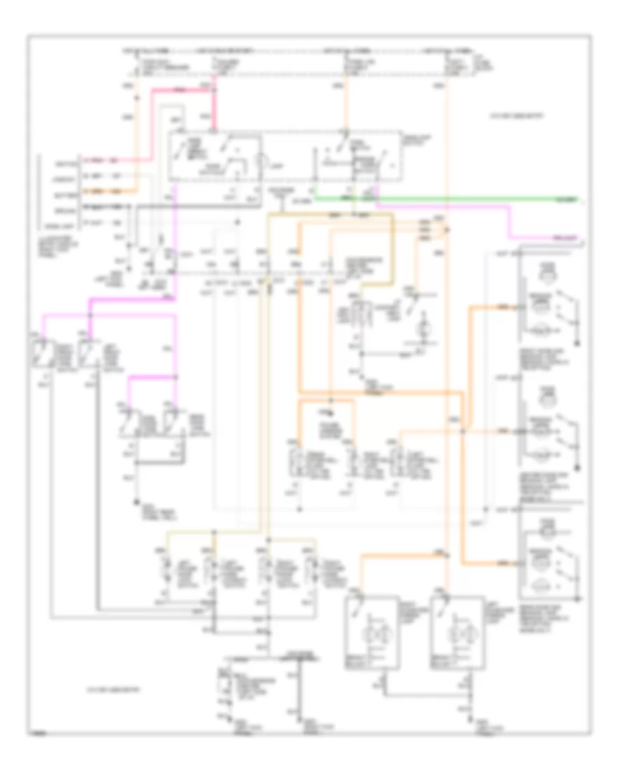 Interior Light Wiring Diagram 1 of 3 for GMC Savana G1996 3500