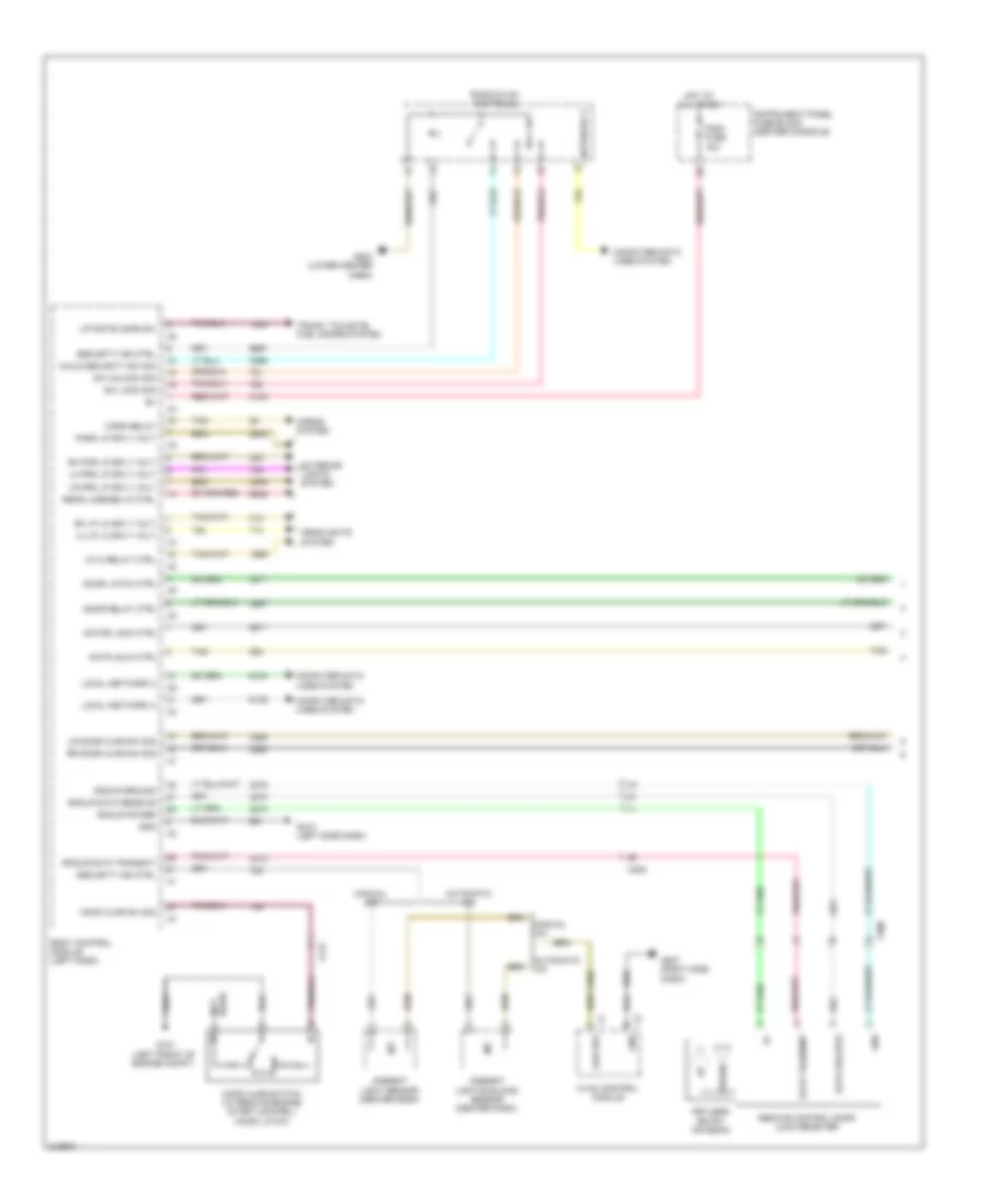 Power Door Locks Wiring Diagram 1 of 2 for GMC Terrain SLT 2011