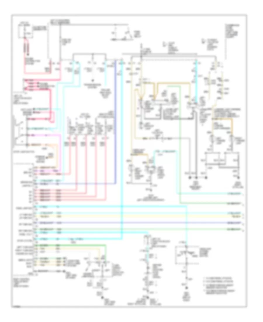 Exterior Lamps Wiring Diagram (1 of 2) for GMC Yukon XL C2500 2013